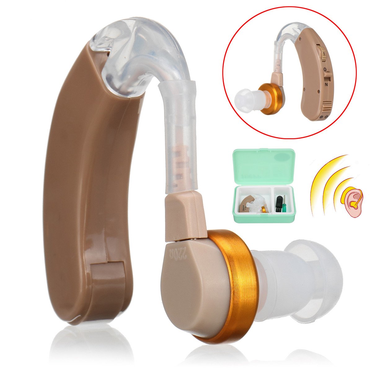 Adjustable Hearing Amplifier Hearing Aids Personal Sound Amplifiers ...