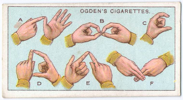 Alphabet for the Deaf and Dumb.