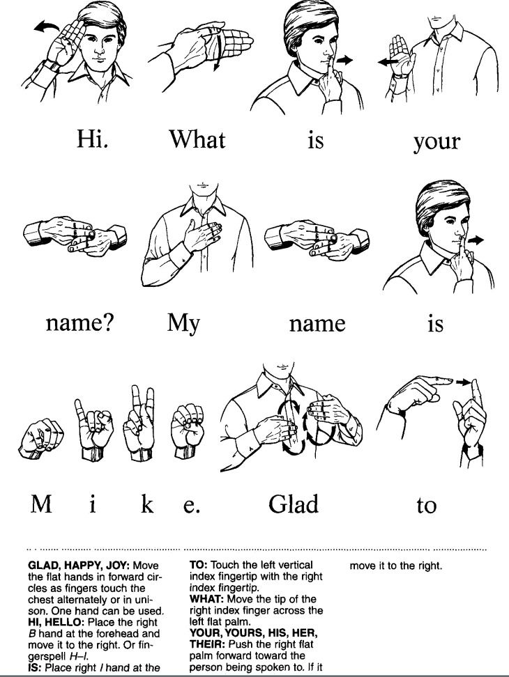 ASL american Sign Language: introducing yourself