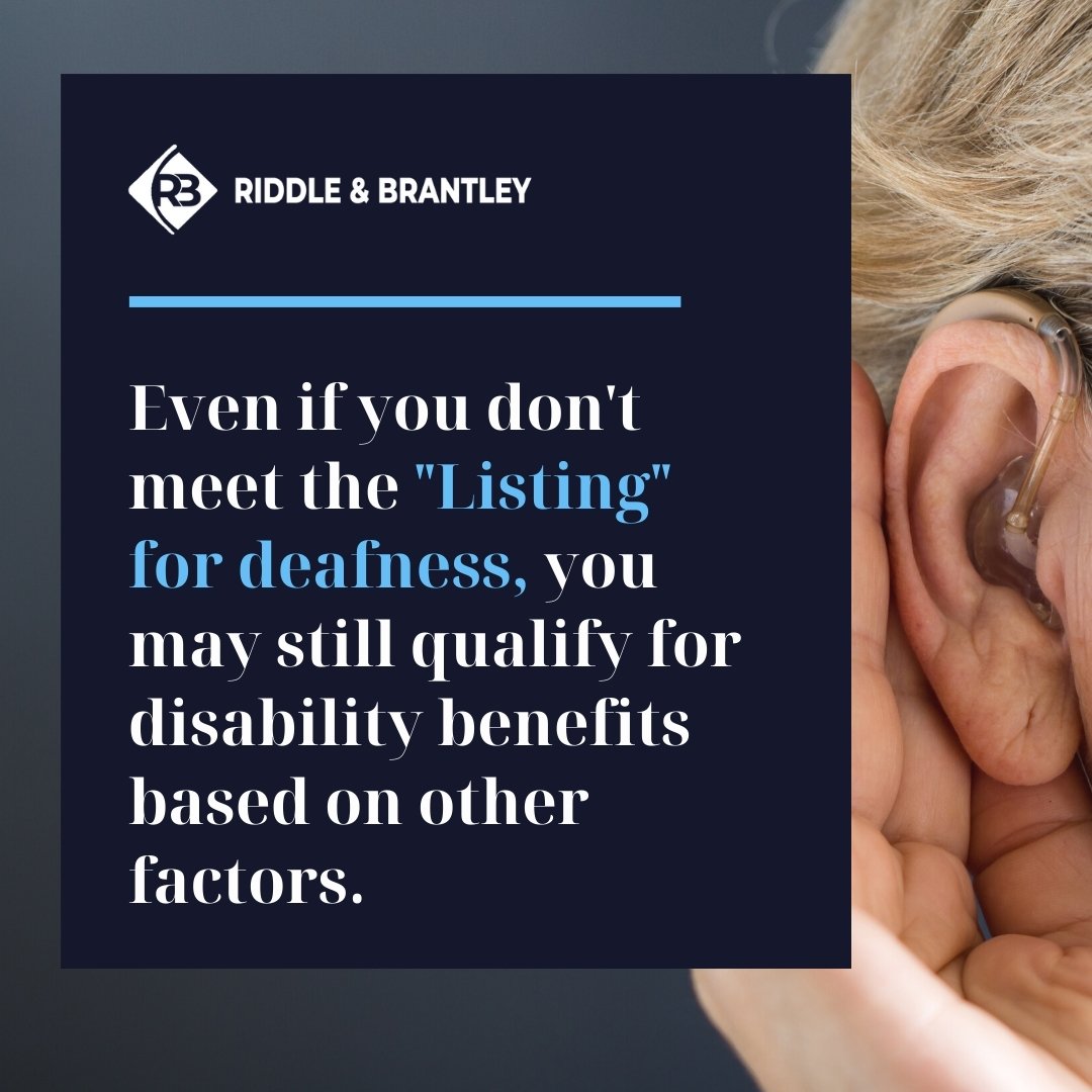 Disability for Deafness or Hearing Loss: Do You Qualify?