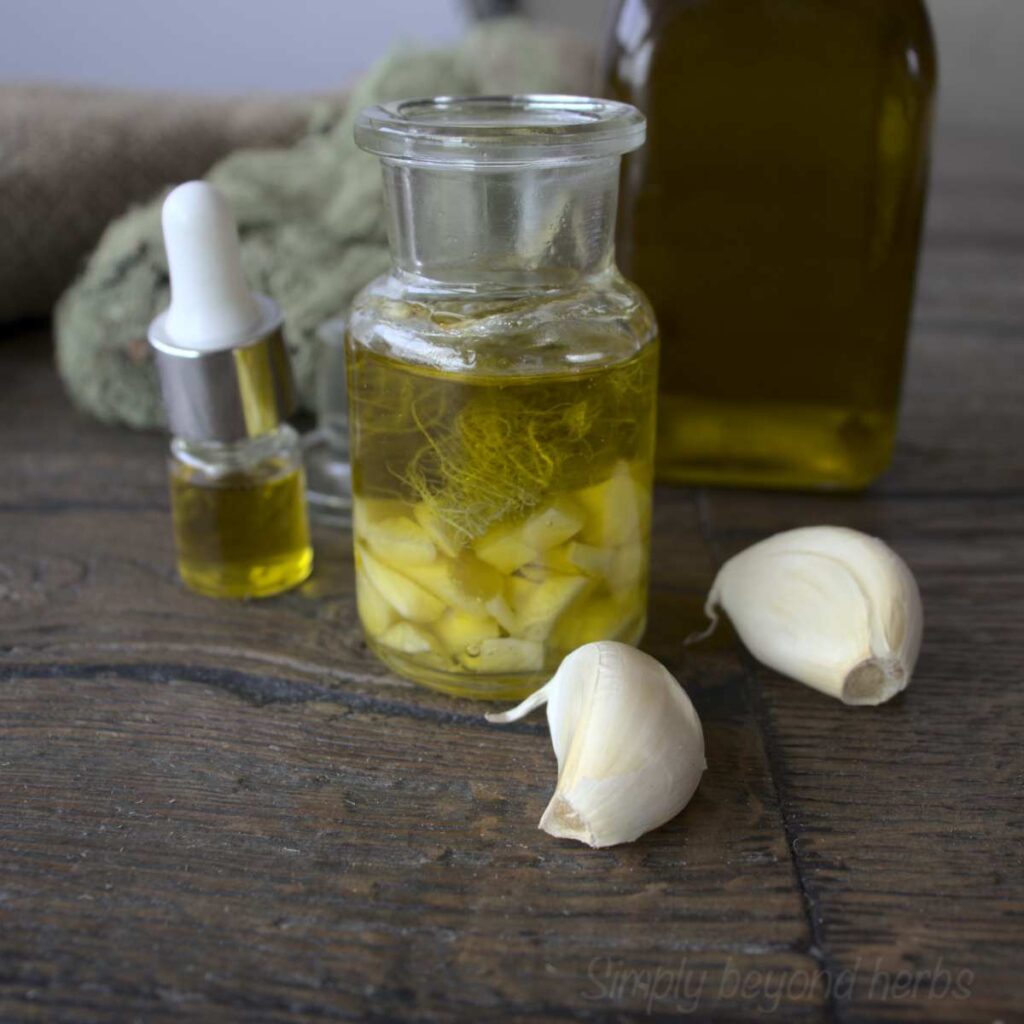DIY garlic oil ear drops recipe