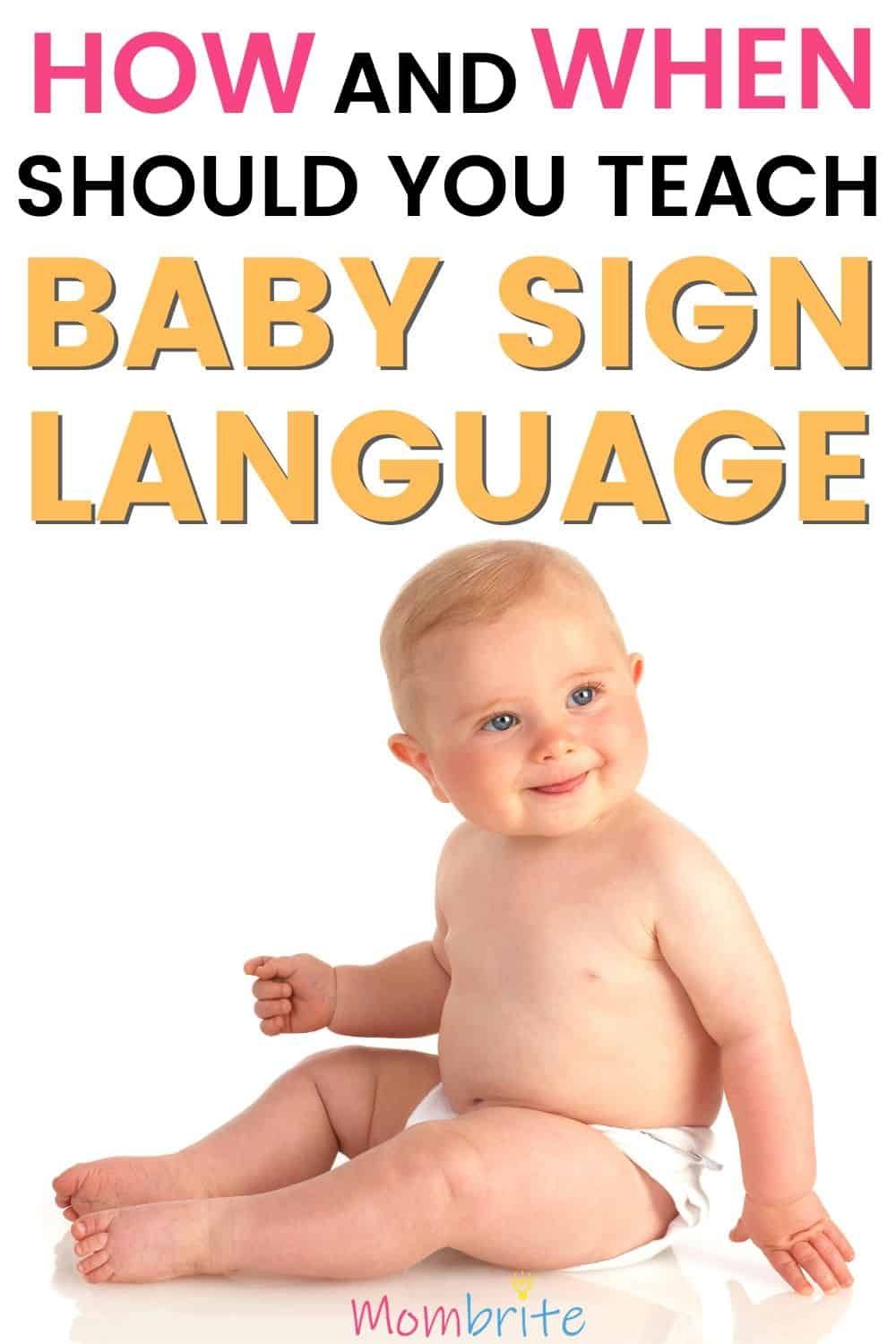 How and When to Start Baby Sign Language