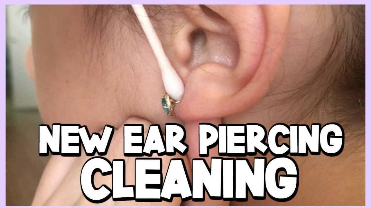 HOW TO CLEAN YOUR NEWLY PIERCED EARS