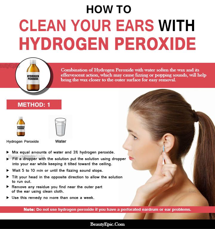 How to Safely Clean Your Ears with Hydrogen Peroxide ...