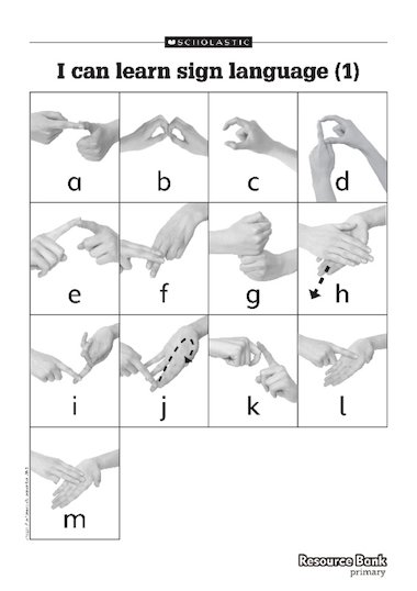 I can learn sign language (1) â FREE Primary KS1 teaching resource ...