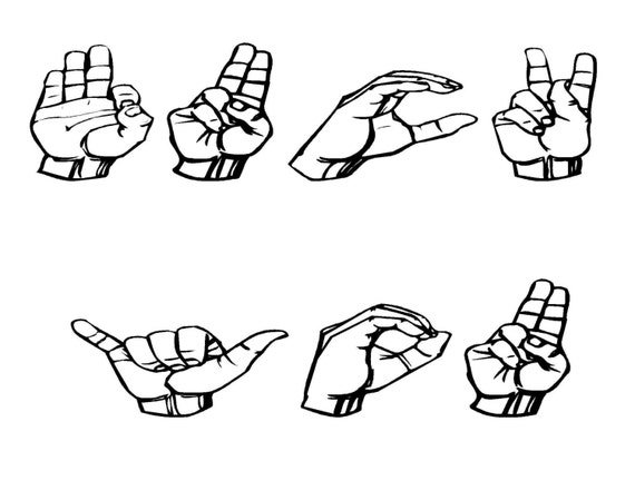 Items similar to fuck you in sign language on Etsy