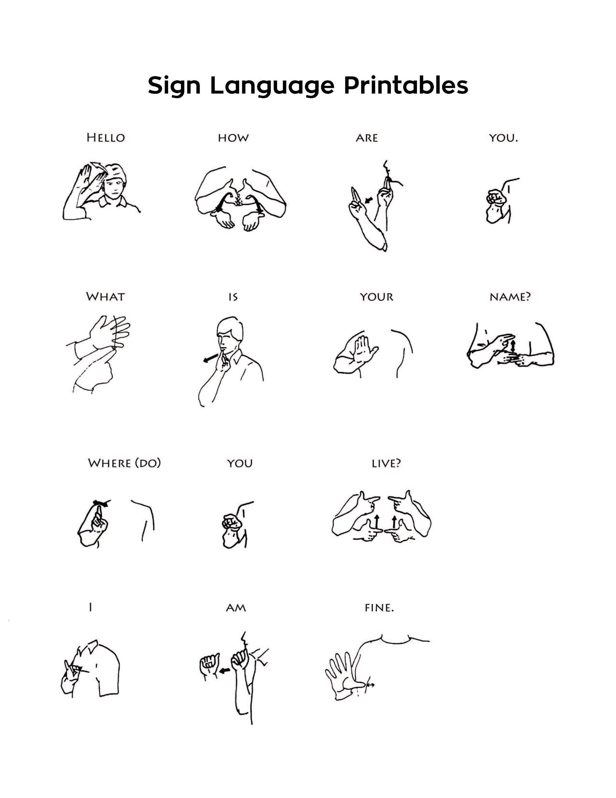 Meeting 14: Sign language printables for teaching your Builders basic ...