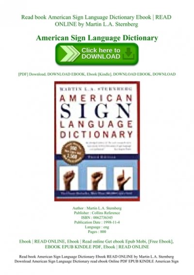Read Book In Sign Language