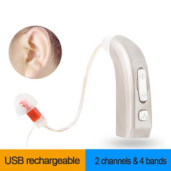 Rechargeable Digital Hearing Aid (2 Channels &  4 Bands ...