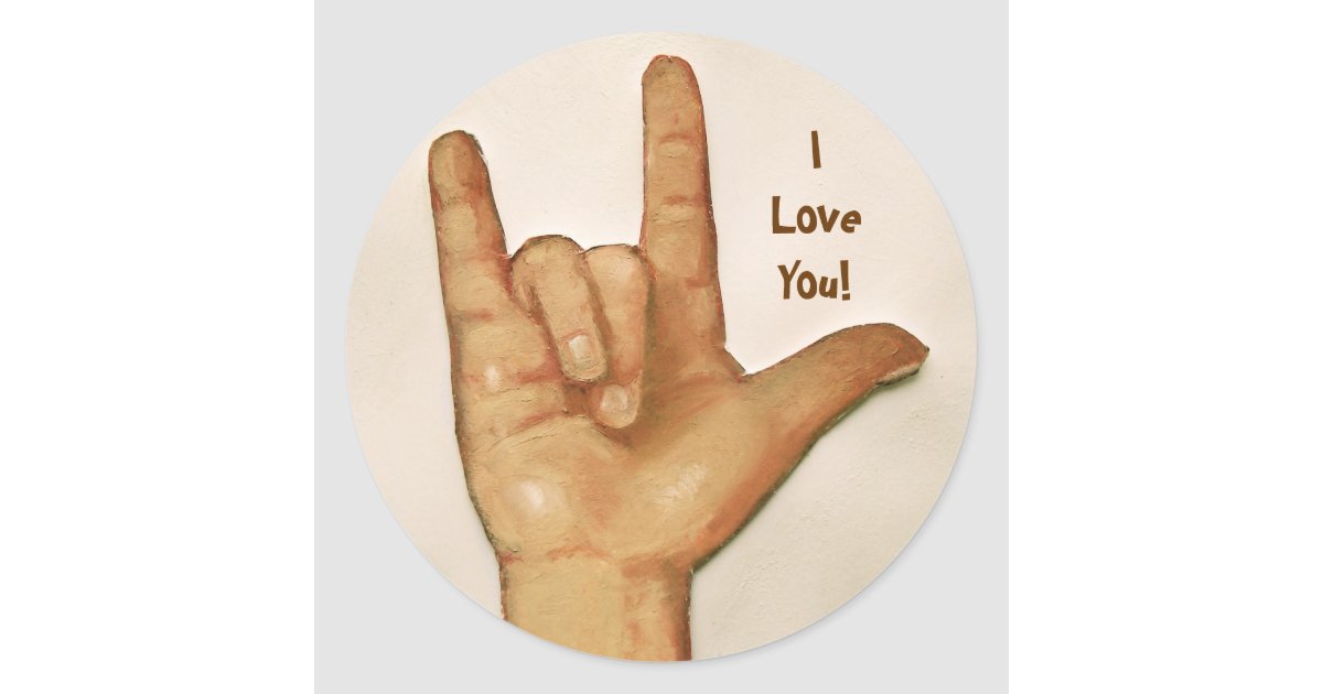 SIGN LANGUAGE: I LOVE YOU: STICKERS