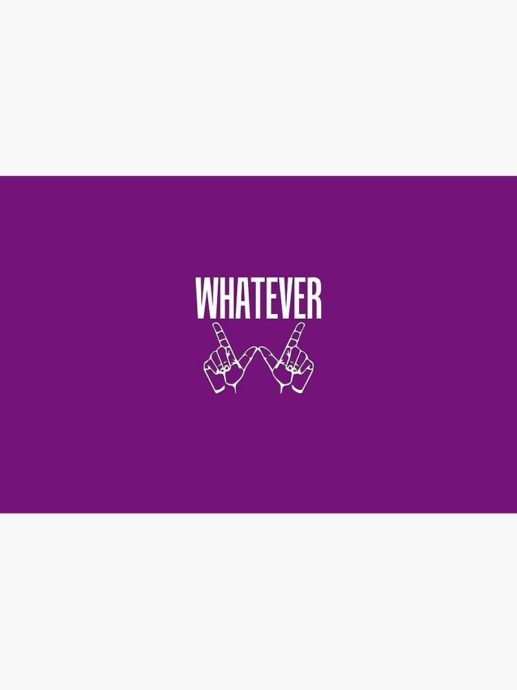" Whatever Sign Language"  Zipper Pouch by AlwaysAwesome